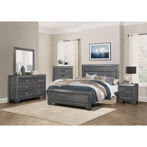 HE-1904GY-1  Queen Bed