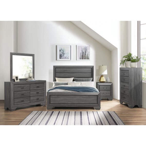 HE-1904GY-1  Queen Bed