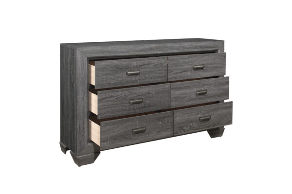 1904GY Bedroom Beechnut Collection 4pc Set (QB+NS+DR+MR)