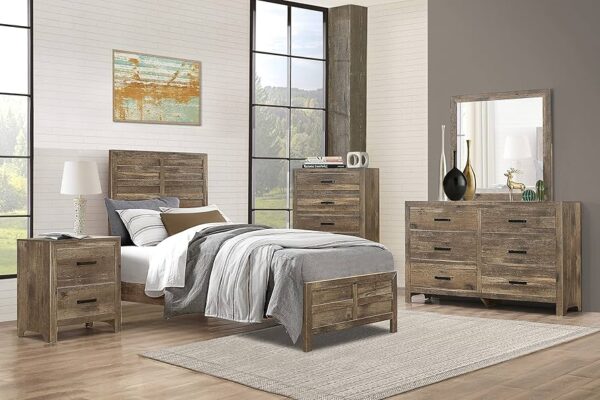 1910 Bedroom Mandan Collection 4pc Set (QB+NS+DR+MR)