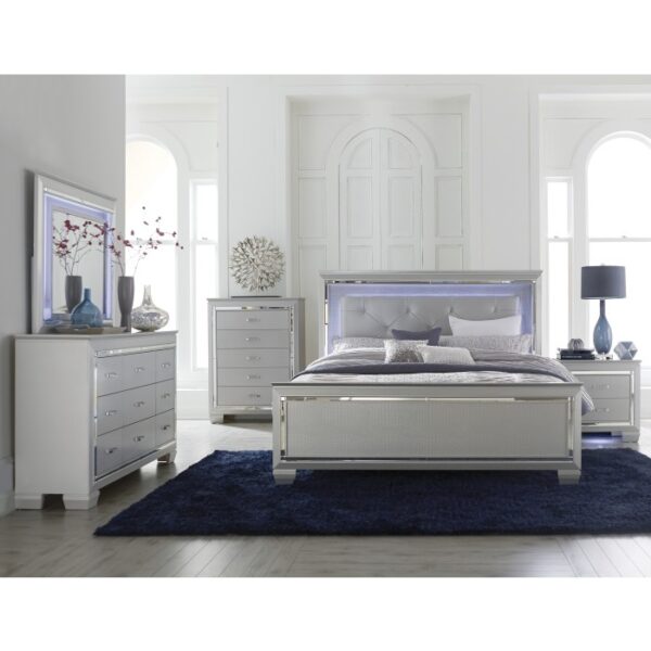 HE-1916-1Queen Bed, LED Lighting