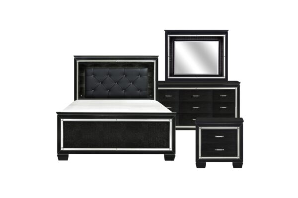 1916BK Bedroom Allura Collection 4pc Set (QB+NS+DR+MR)