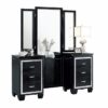 1916BK-15* Vanity Dresser with Mirror