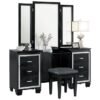 1916BK Bedroom Allura Collection 4pc Set (QB+NS+DR+MR)