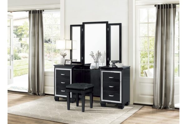 1916BK Bedroom Allura Collection 4pc Set (QB+NS+DR+MR)