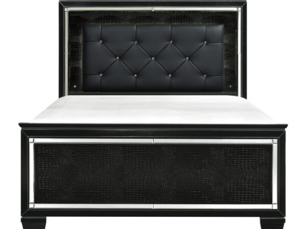 HE-1916BK-1  Queen Bed, LED Lighting