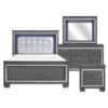1916GY Bedroom Allura Collection 4pc Set (QB+NS+DR+MR)