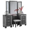 1916GY Bedroom Allura Collection 4pc Set (QB+NS+DR+MR)