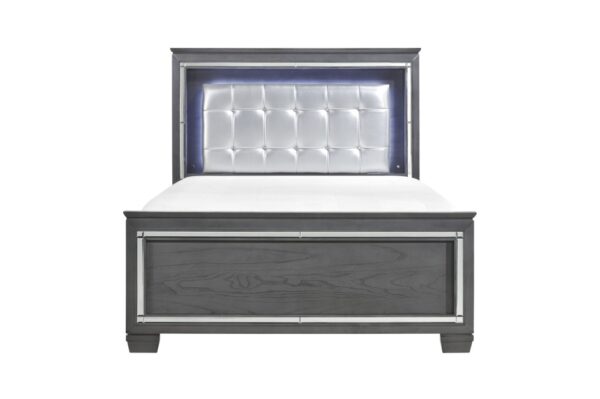 1916GY Bedroom Allura Collection 4pc Set (QB+NS+DR+MR)