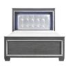HE-1916GY-1  Queen Bed, LED Lighting