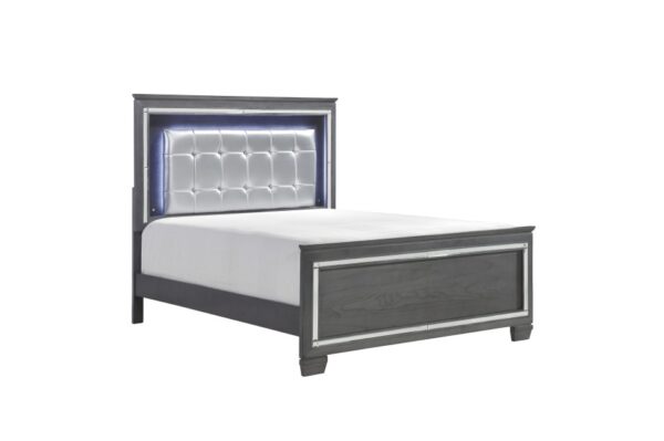 1916GY Bedroom Allura Collection 4pc Set (QB+NS+DR+MR)