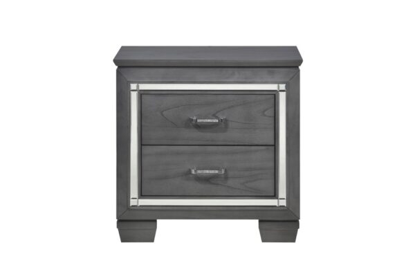 1916GY Bedroom Allura Collection 4pc Set (QB+NS+DR+MR)