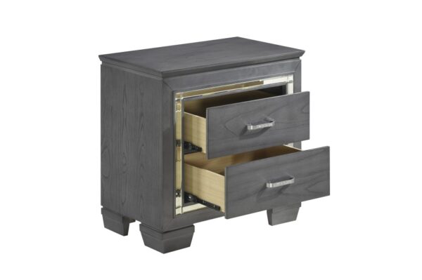 1916GY Bedroom Allura Collection 4pc Set (QB+NS+DR+MR)