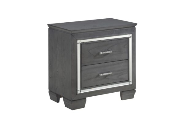 1916GY Bedroom Allura Collection 4pc Set (QB+NS+DR+MR)