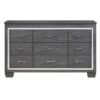 1916GY Bedroom Allura Collection 4pc Set (QB+NS+DR+MR)