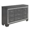 1916GY Bedroom Allura Collection 4pc Set (QB+NS+DR+MR)