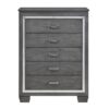 1916GY Bedroom Allura Collection 4pc Set (QB+NS+DR+MR)