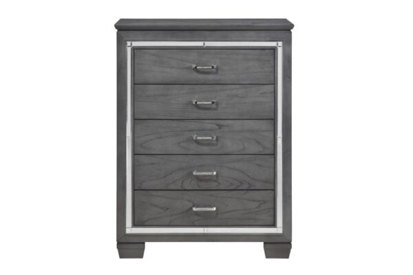 1916GY Bedroom Allura Collection 4pc Set (QB+NS+DR+MR)