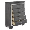 1916GY Bedroom Allura Collection 4pc Set (QB+NS+DR+MR)
