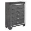 1916GY Bedroom Allura Collection 4pc Set (QB+NS+DR+MR)