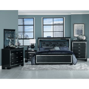 California King Bed, LED Lig