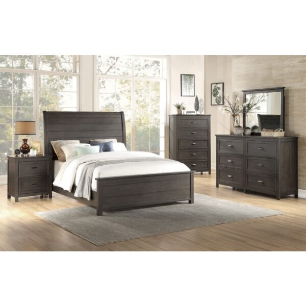 HE-1923-1  Queen Sleigh Bed