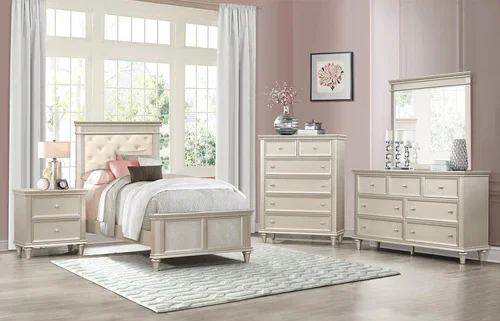 1928 Bedroom Celandine Collection 4pc Set (QB+NS+DR+MR)