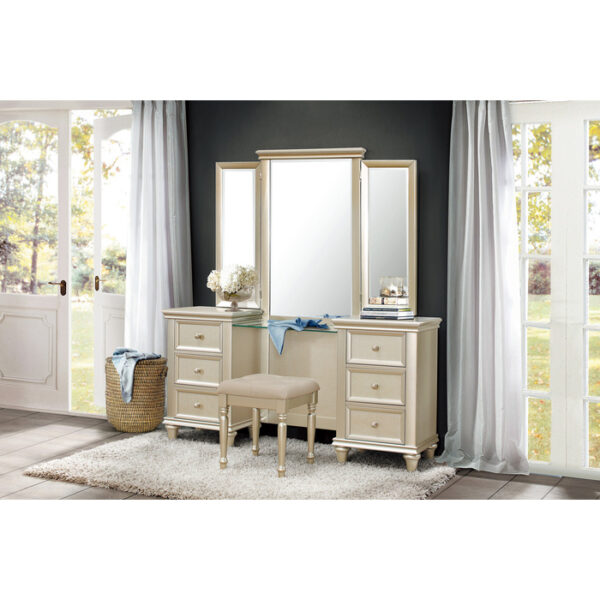 1928-15* Vanity Dresser with Mirror