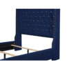 UPHL VELVET EK BED, BLUE