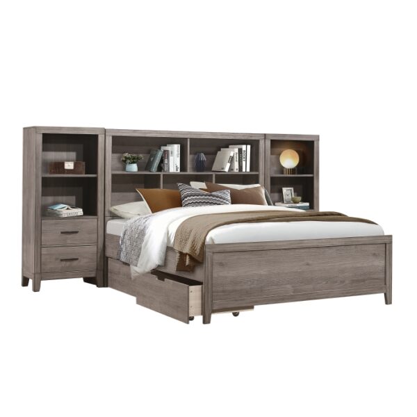 HE-2042NBWBT  4pc Set Queen Wall Bed with Toy Boxes (QB+2PNS+QT)