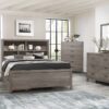 2042NB Bedroom Woodrow Collection 4pc Set (QB+NS+DR+MR)