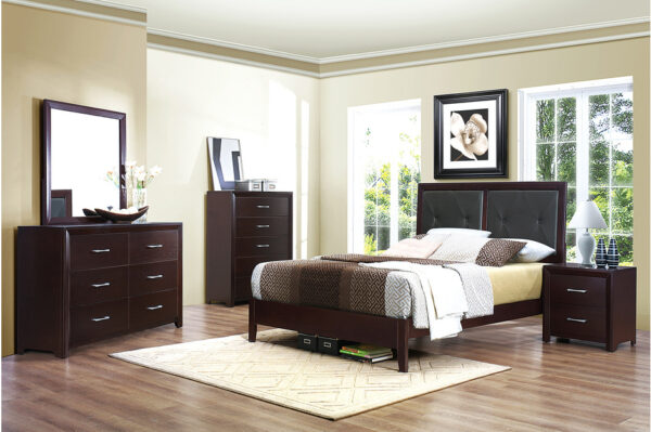 2145 Bedroom Edina Collection 4pc set (QB+NS+DR+MR)