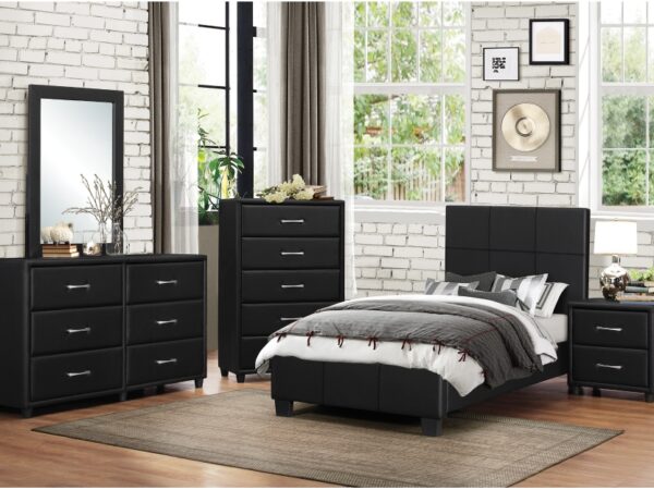 2220 Bedroom Lorenzi Collection 4pc Set (QB+NS+DR+MR)