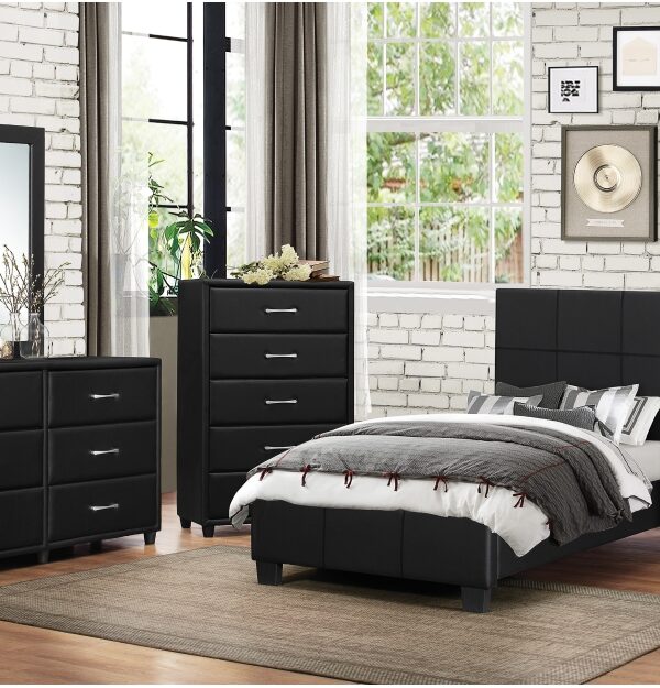 2220 Bedroom Lorenzi Collection 4pc Set (QB+NS+DR+MR)
