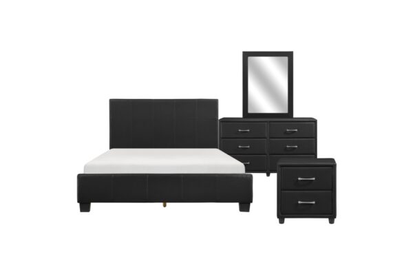 2220 Bedroom Lorenzi Collection 4pc Set (QB+NS+DR+MR)