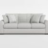 9720DGY Seating-Athena Collection 2pc Set: Sofa, Love