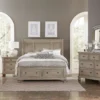 2259GY Bedroom Bethel Collection 4PC SET: 1QB,1NS,1DR,1MR