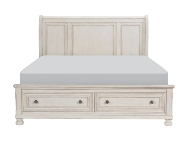 HE-2259W-1  Queen Platform Bed with Footboard Storage