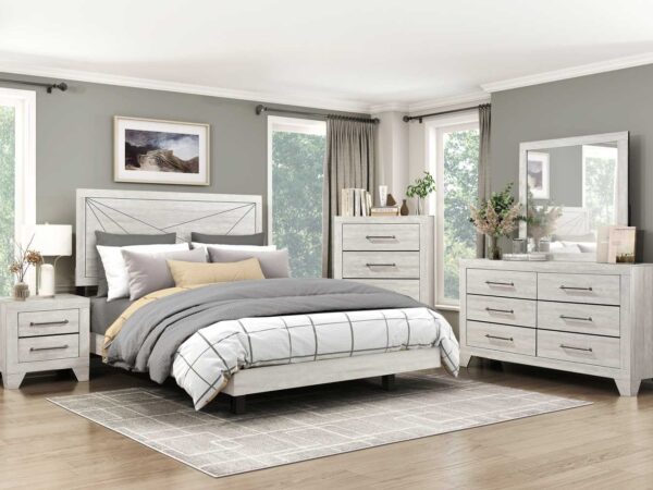 2331 Bedroom Aspen Collection 4pc Set (QB+NS+DR+MR)