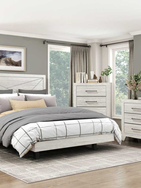 2331 Bedroom Aspen Collection 4pc Set (QB+NS+DR+MR)