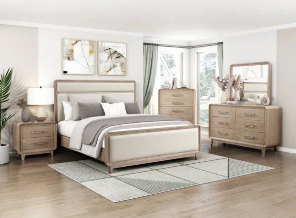 2350 Bedroom Wilshire Collection 4pc Set (QB+NS+DR+MR)