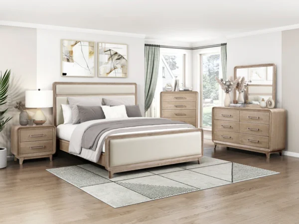 2350 Bedroom Wilshire Collection 4pc Set (QB+NS+DR+MR)