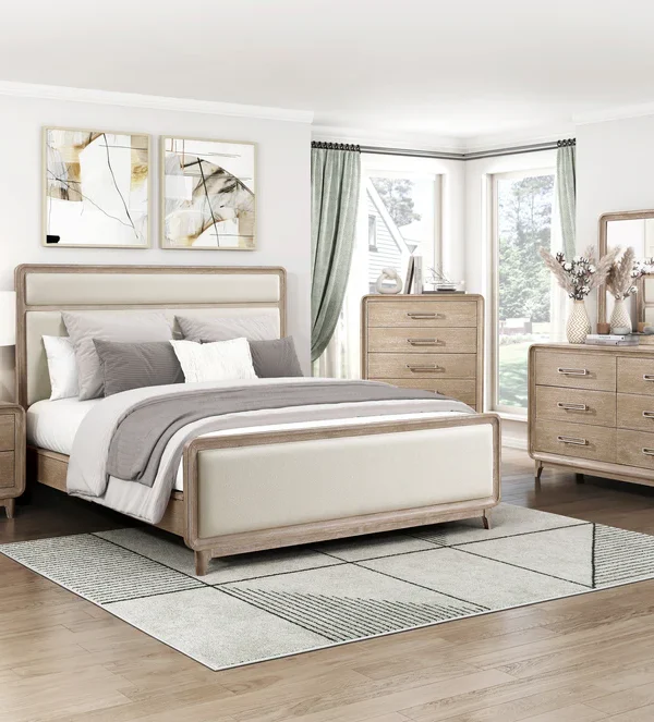 2350 Bedroom Wilshire Collection 4pc Set (QB+NS+DR+MR)