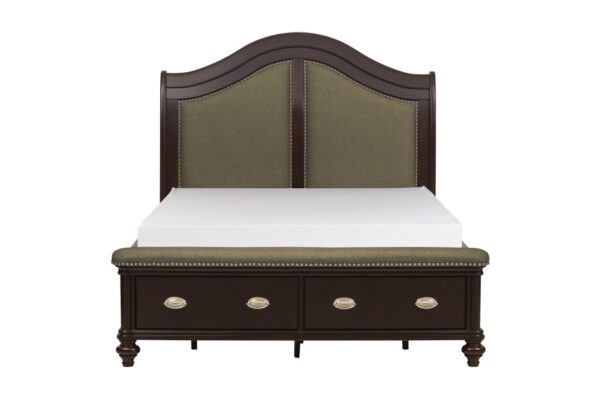 2615DC Bedroom Marston Collection Queen Sleigh Platform Bed