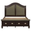 2615DC Bedroom Marston Collection Queen Sleigh Platform Bed