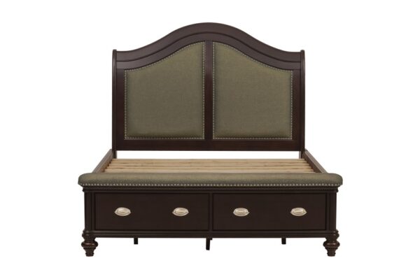 2615DC Bedroom Marston Collection Queen Sleigh Platform Bed