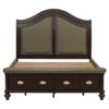 HE-2615DC-1  Queen Sleigh Platform Bed