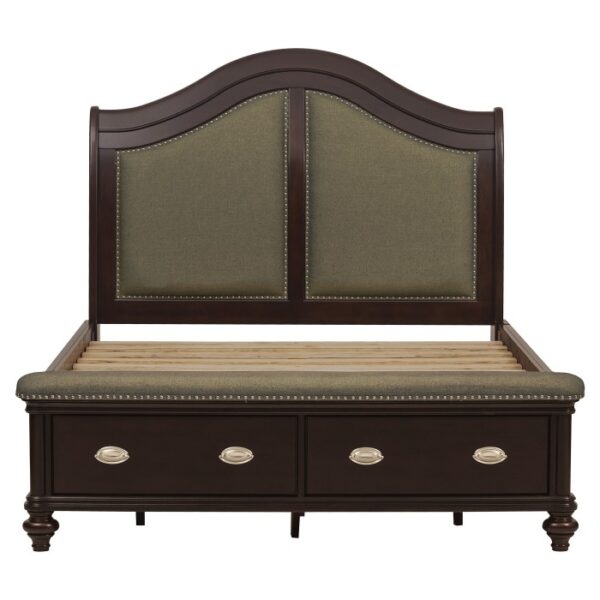 HE-2615DC-1  Queen Sleigh Platform Bed