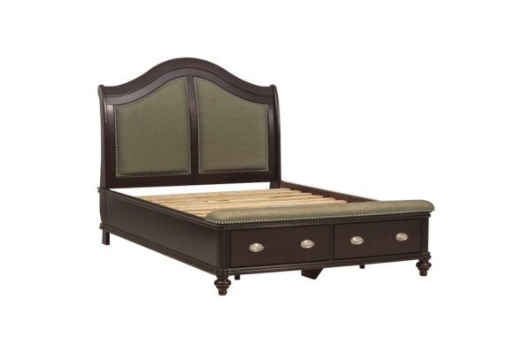 2615DC Bedroom Marston Collection Queen Sleigh Platform Bed