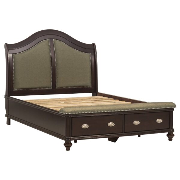 HE-2615DC-1  Queen Sleigh Platform Bed